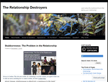 Tablet Screenshot of dontdestroyrelationship.com